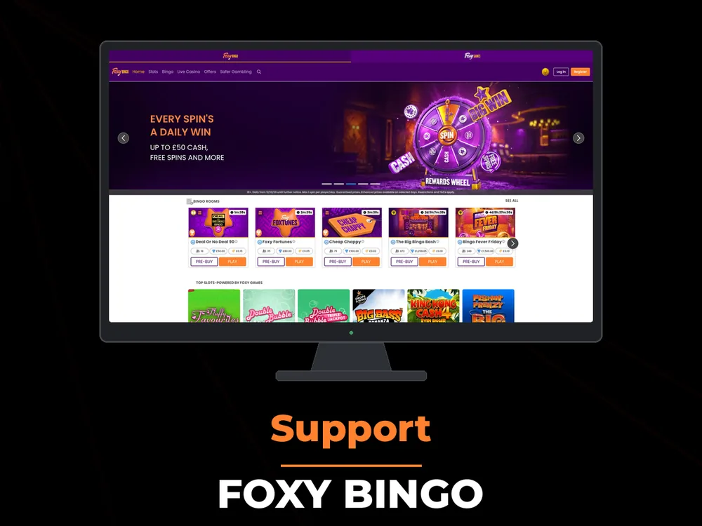 Foxy Bingo - Support