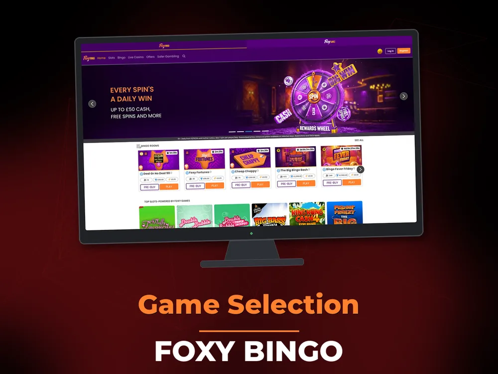 Foxy Bingo - Game Selection